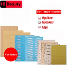 10 шт./лот Силиконовые Обучение татуировки кожи татуаж бровей кожа для обучения татуировкам искусственная кожа для обучения тату для микроблейдинг тату
