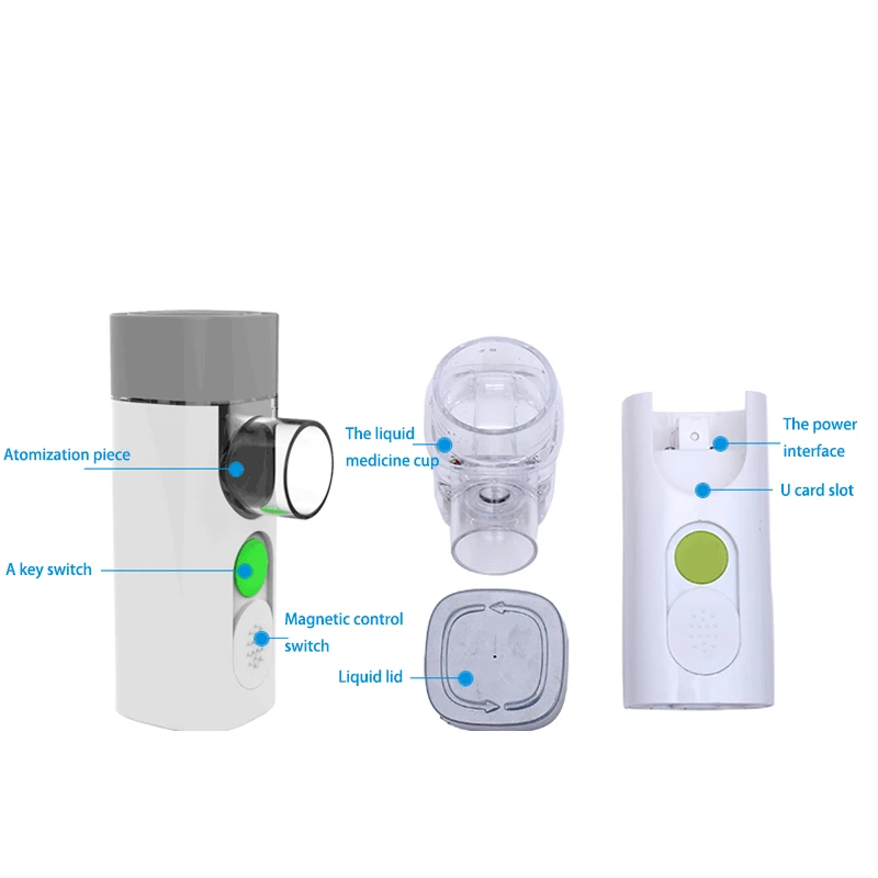 

Portable Ultrasonic Mesh Nebulizer Atomizer Rechargeable Mini Micro Mesh Air Nebulizer for Adult Child