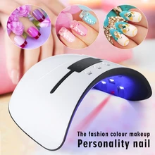 36 W LED UV Prego Lâmpada Secador Polonês Gel Acrílico Fotopolimerizador Spa Kit USB Recarregável Led UV Do Prego Profissional lâmpada(China)