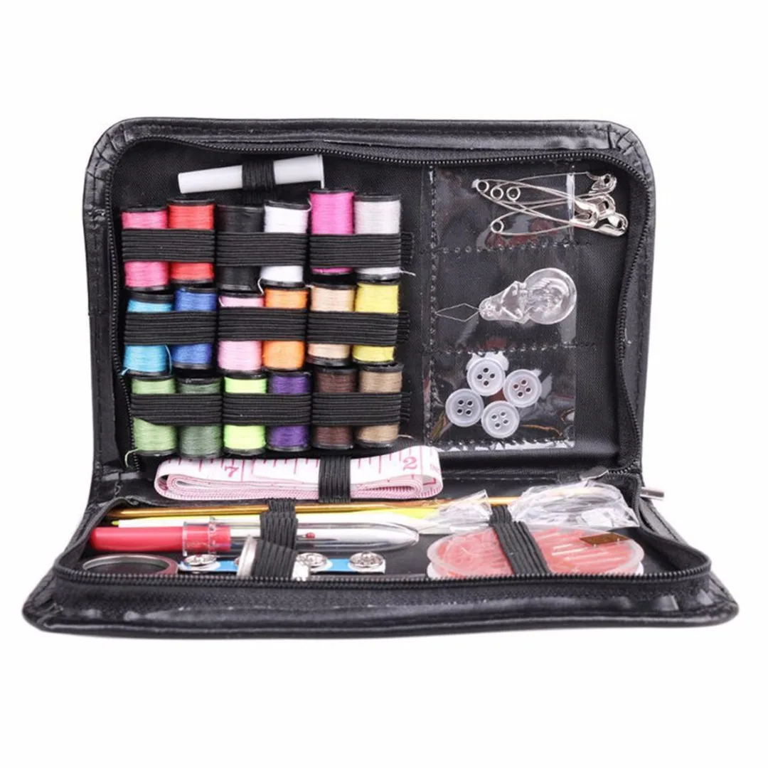 Mini Beginner Sewing Kit Case Set Supplies Adults Kids Home Travel Campers New