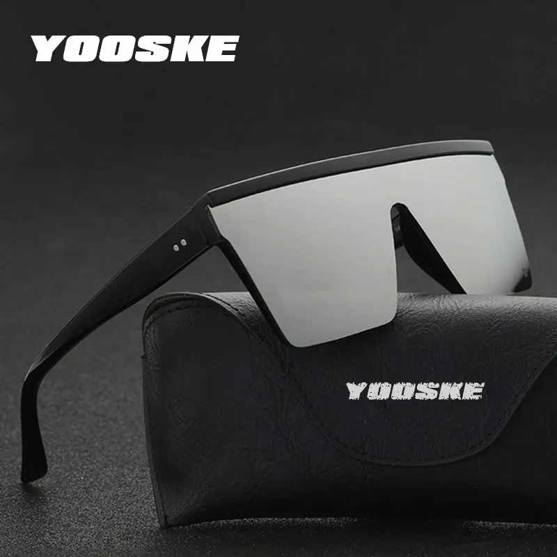 Солнцезащитные очки YOOSKE в стиле оверсайз для мужчин и женщин винтажные брендовые