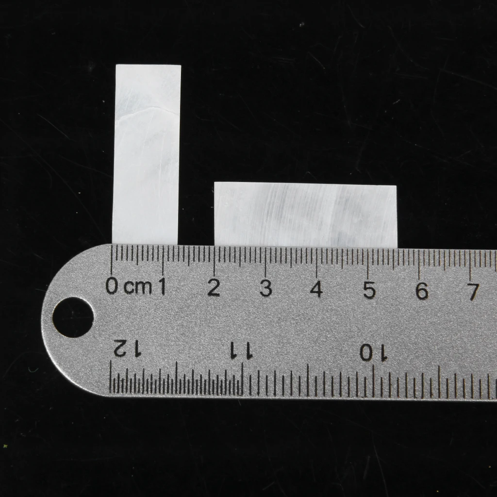 10pcs Inlay Material White MOP Mother Of Pearl Shell Blanks Sheet Rectangle 1mm