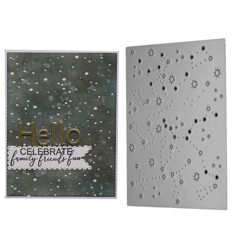 

Hemere Star Sky Background Metal Cutting Dies Stencil New 2019 for DIY Scrapbooking Craft dies Cut Decor Photo Cards Dies Cuts
