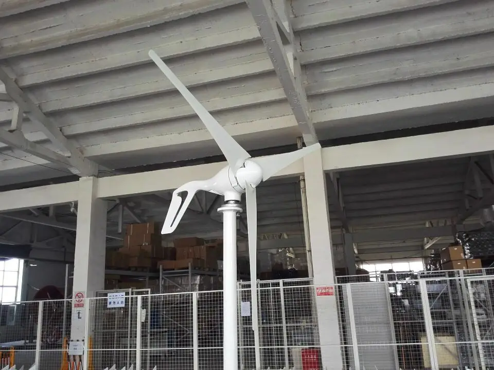 

Aluminium alloy 100W wind turbine generator with 3 pcs blades, 12V/24V optional windmill generator used for land and marine