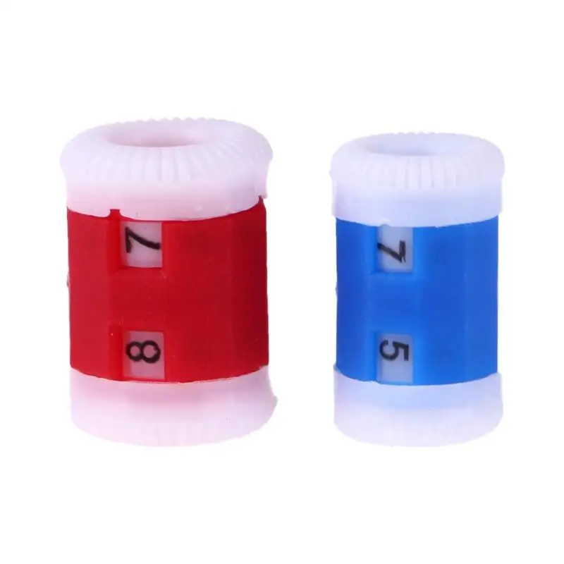 

2pcs Plastic Knitting Needles Row Counters Crochet Weaving Knit Stitch Tool Accessory Sewing Tools Accessory