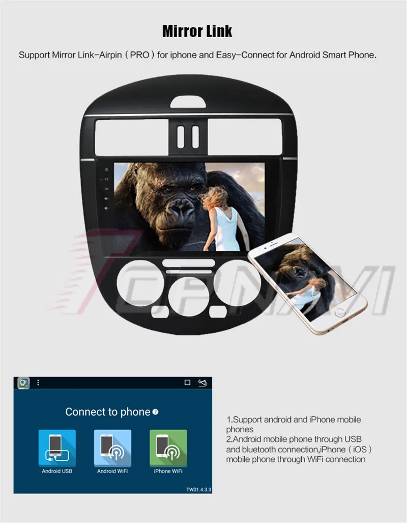 car multimedia socket For Nissan Tiida L 2014