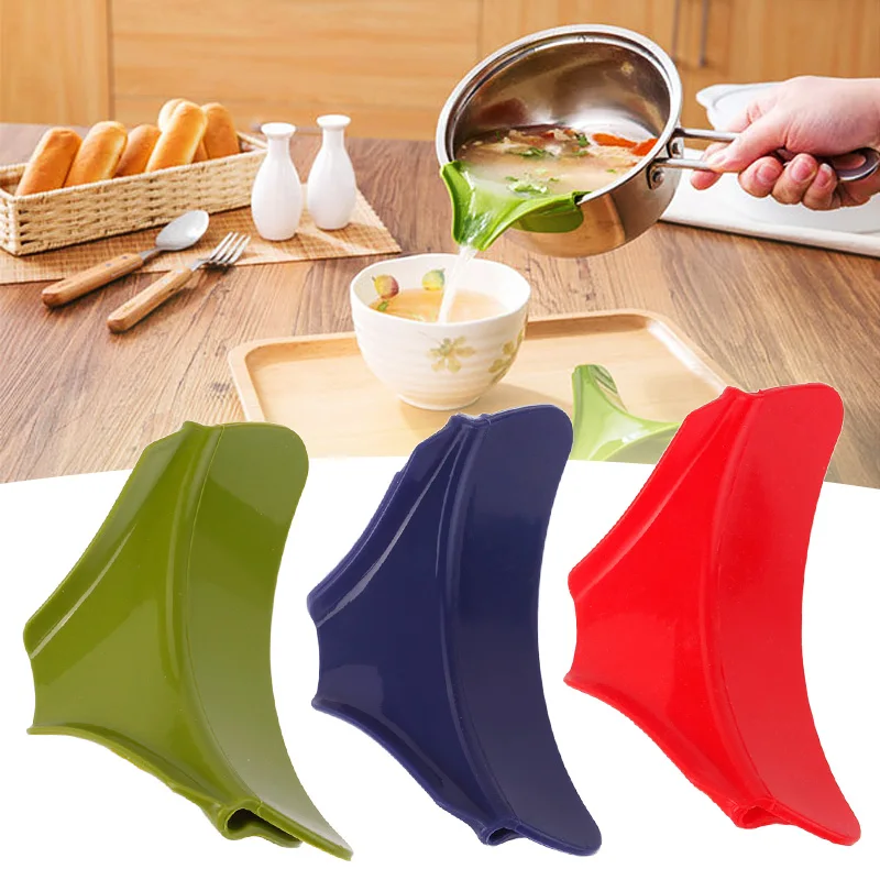 High Quality Silicone Slip On Pour Spout For Bowls Pots & Pans, Drip