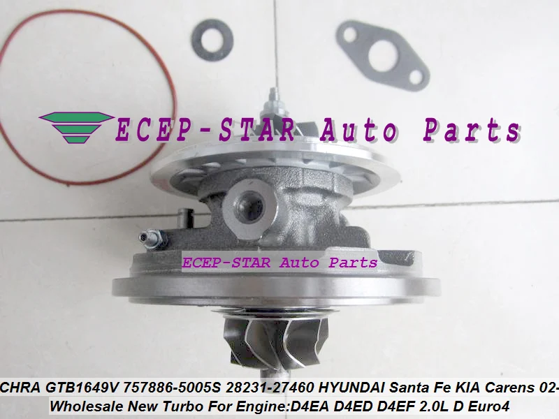 Бесплатная доставка турбо картридж CHRA Core GTB1649V 757886 5007S 28231 27480 для Hyundai Santa Fe Tucson KIA Ceed