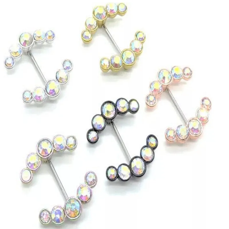 

Women Body Piercing Steel Sexy Body Sparkling Nipple Bar Barbell Piercing Love Dangle Nipple Piercing Rushed Fake Piercing
