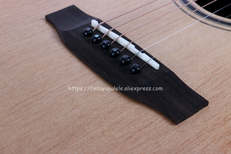 Finlay Cutaway guitar 41 inch guitar acoustic guitar With Solid Spruce top /Mahogany Body + Hard case,chinese guitarras FG-D82CE