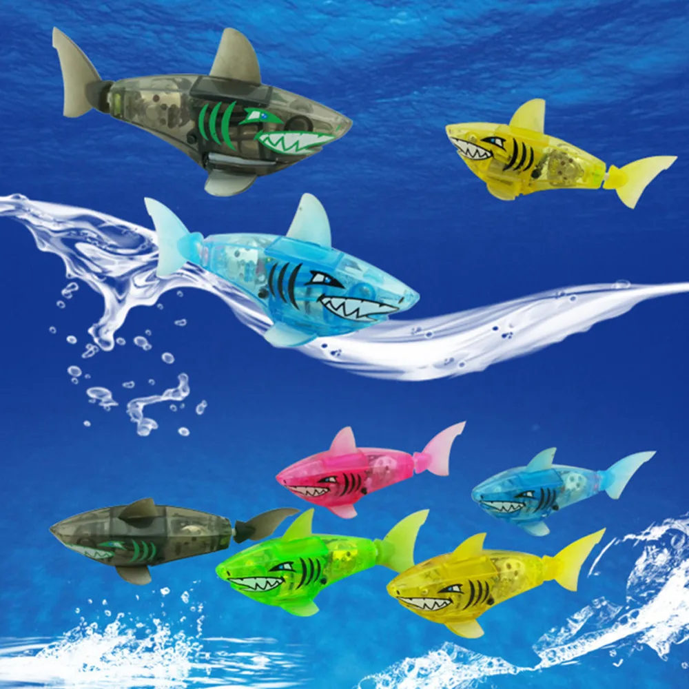 Bath toy Robo fish Activated font b Battery b font Powered Robot Fish Toy Happy Childen