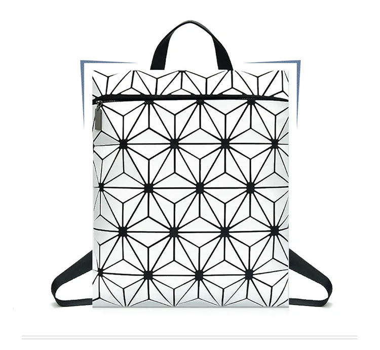 Женский рюкзак, геометрический Светящийся рюкзак, Женская посылка, школьная сумка для девочки-подростка, рюкзак, голографические рюкзаки