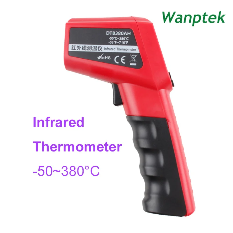 

Infrared Thermometer Electronic Pyrometer Noncontact Temperature Meter Gauge FLIR Termometro Digital Laser Thermometer DT8380AH