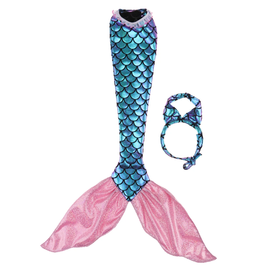 Handmade 1/4 Doll Mermaid Princess Tail Costume for BJD Clothing Cosplay