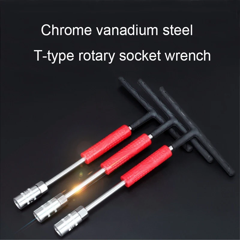 

UNeefull Hexagon rotary T-Wrench Handle Hex Allen Key Wrench Spanner T-type Socket Wrench For Auto Bike Motorcycle Hand Tools