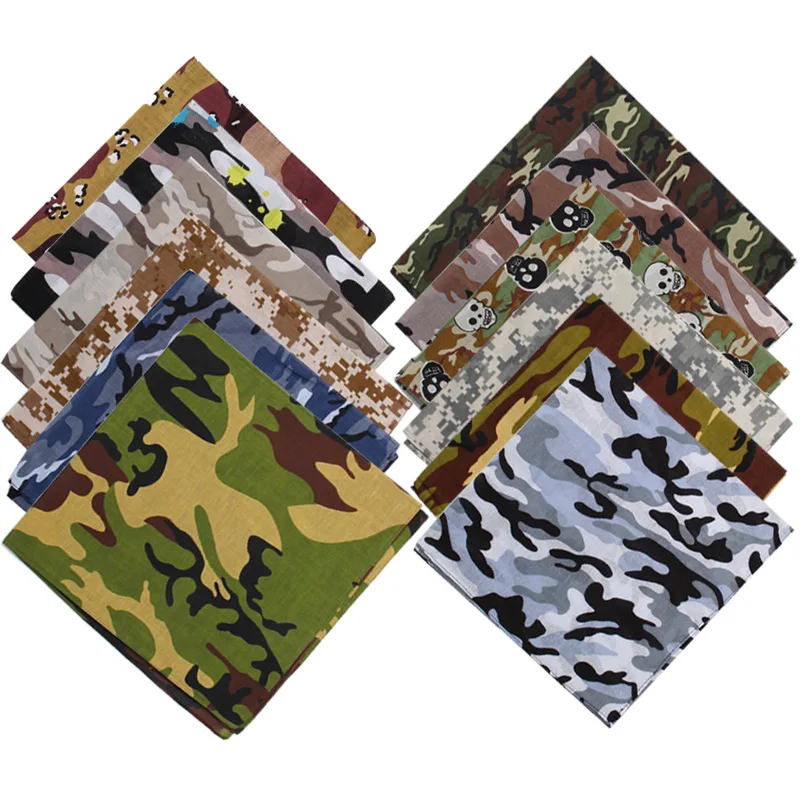 Camouflage Bandana Camouflage Bandanas Cotton Headwear Women Scarves Headband Men Camping Mask Gaiters Braga Cuello Hiking Scarves Cycling Bandana Bandana Headscarf Cotton Bandana Multifunctional Bandana Motorcycle Bandana Bandana Neck Cover