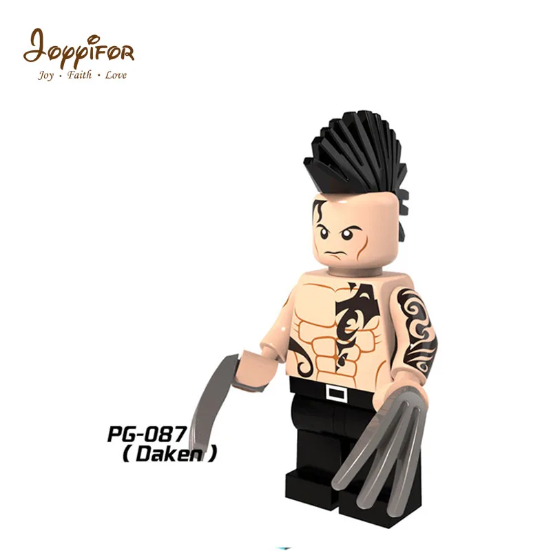 Joyifor строительные блоки игрушки marvel X man storm magneta Wolverine Daken Angel экшн детская игрушка