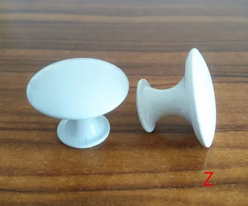 

Diameter 30mm 100pcs/lot WHITE Knob Pull Handle Kitchen Cabinet Hardware free shipping - Z