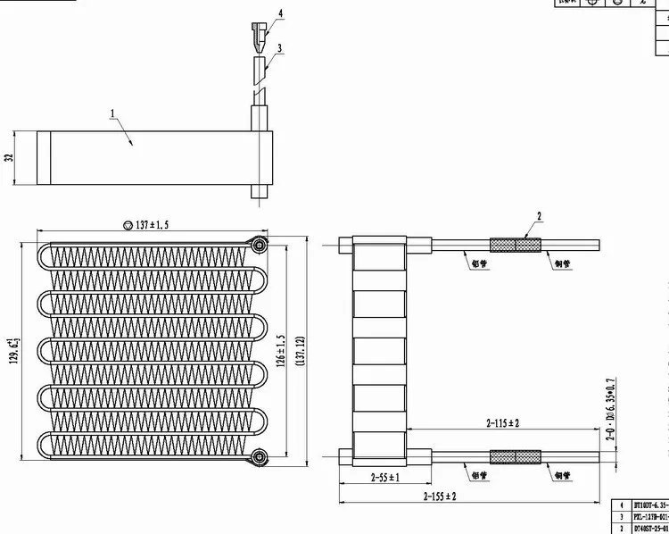 PURSWAVE MCHX32 мини микроканальный теплообменник конденсатора испаритель 600 Вт Номинальная мощность для мини-холодильное оборудование