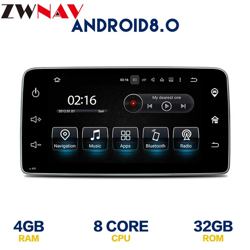 Восьмиядерный Android 8,0 автомобиль multimdia плеер Штатная для Mercedes Benz Smart 2015 2016 2017 gps навигации радио WiFi autostereo