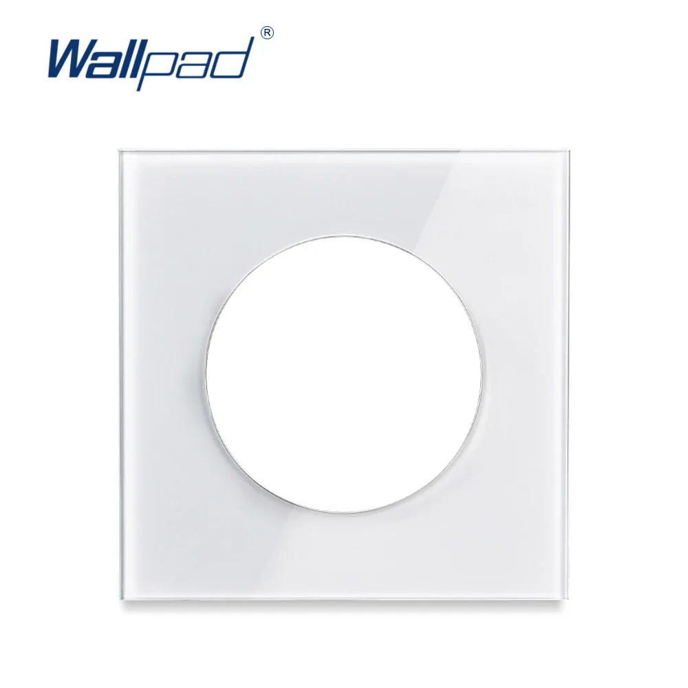 

Wallpad Single Tempered Glass Panel Only 86*86mm White And Black Round Circle