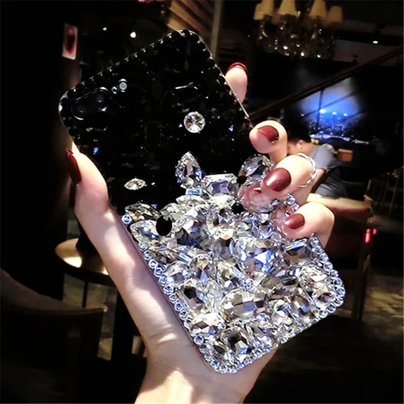 

LaMaDiaa Ultra Diamond Case Cover For Samsung Galaxy S10 S9 S8 S7 S6 Edge Plus Note 9 8 5 Luxury Girl Rhinestone Case