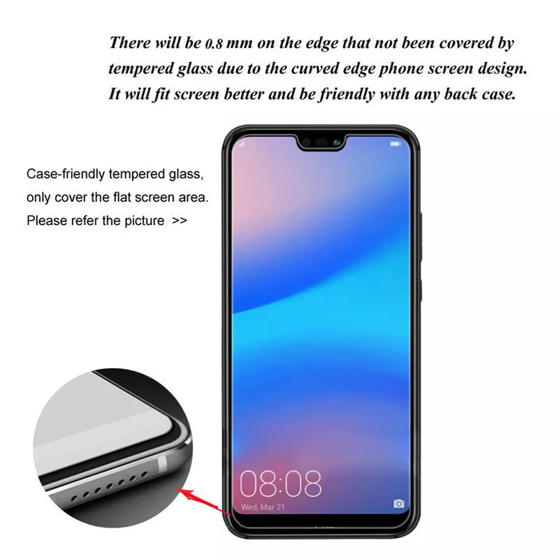 2.5D HD Tempered Glass For Huawei P30 P10 P20 Lite Screen Protector For Huawei P9 P8 Transparent Protective Glass