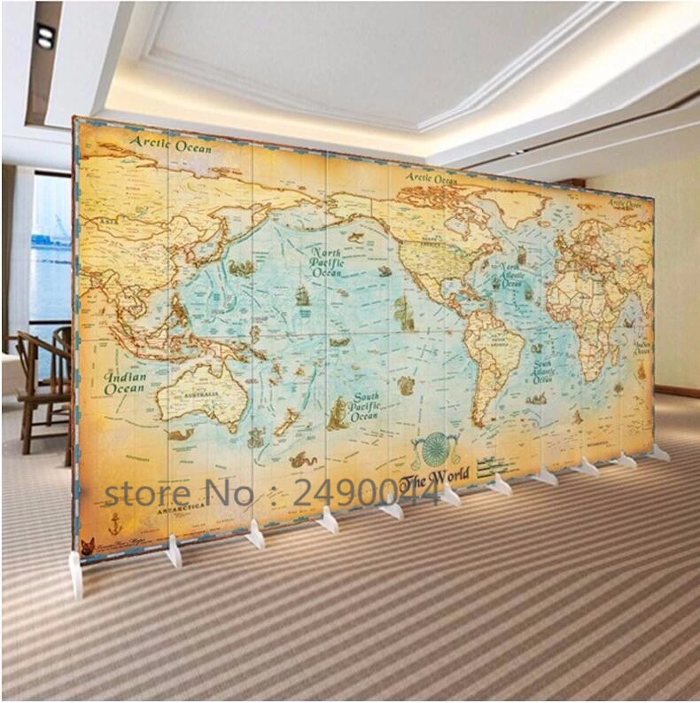 Beibehang фото обои качество флэш серебряная ткань европейский офис фон ретро hd мир Парусная Карта Большой Настенные обои