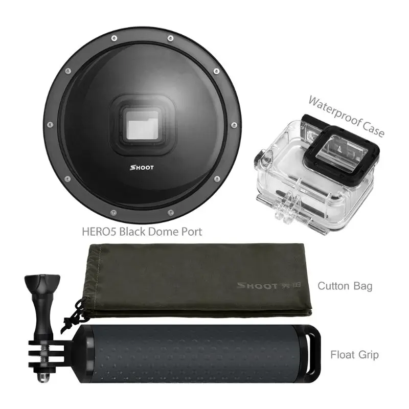 

6 inch Diving Dome Port For GoPro Camera Go Pro 7 6 5 Black Sports Cam With Waterproof Case Dome For Gopro 7 6 5 Accessory