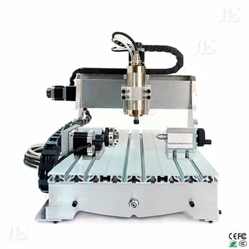 

Mach3 cnc milling machine 6040 4axis wood router with 800w water cooling spindle Ball screw rotary axis