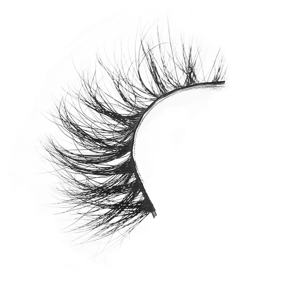 

D008 1Pair 100% Real Siberian 3D Mink Full Strip False Eyelash Long Individual Eyelashes Mink Lashes Extension Tools