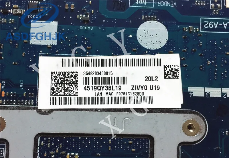 Материнская плата ZIVY0 LA A921P для Lenovo Yoga 2 13 материнская ноутбука ПК/Системная 3 дюйма