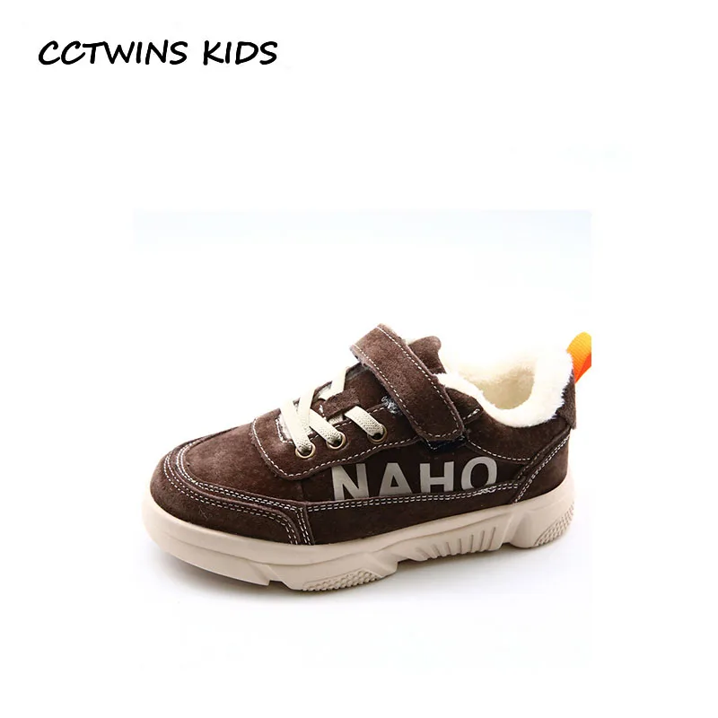 

CCTWINS KIDS 2018 Winter Children Pu Leather Warm Shoe Baby Boy Sport Sneaker Girl Fashion Casual Trainer Black FC2411
