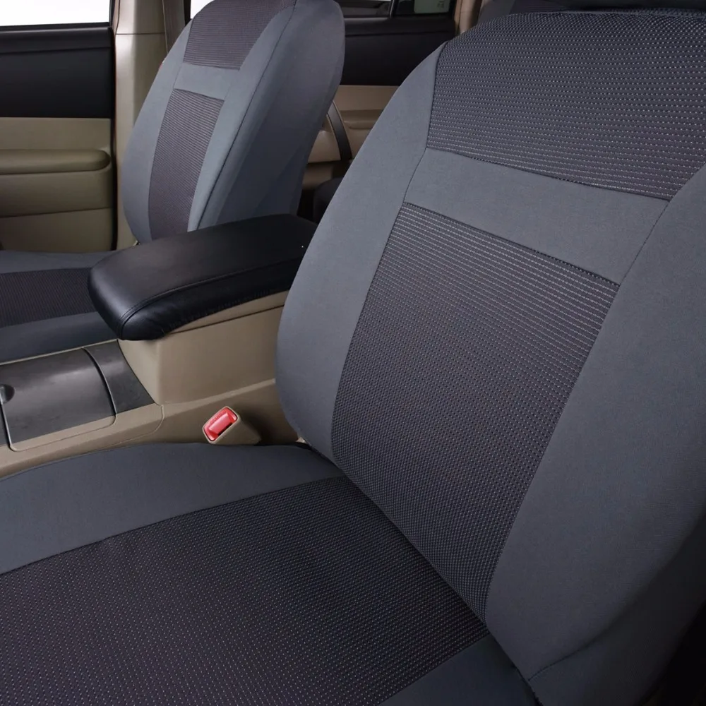Полный набор чехлов для автомобильных сидений универсальные модные жаккардовые трикотажные чехлы для автомобильных сидений Аксессуары для салона автомобиля черный/серый/бежевый цвет