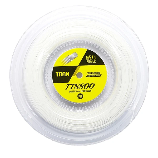 TAAN TT8800 7 angels twist string/полиэфирная жесткая теннисная струна - Цвет: Белый