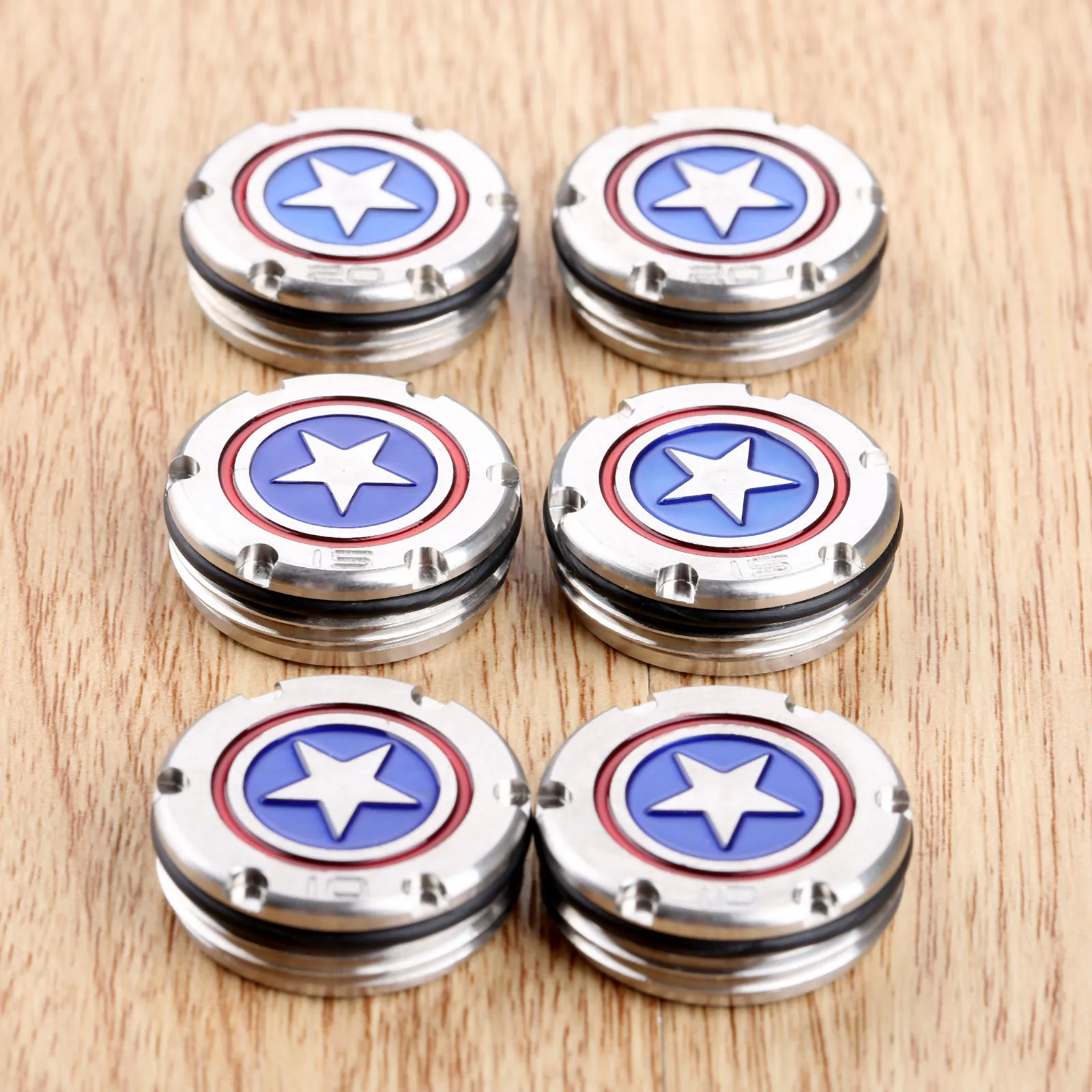 

1 Pair (2pcs) Captain America Star Shield Golf Clubs Putter Weight Weights for Titleist Scotty Cameron Kombi Putter 10g/15g/20g