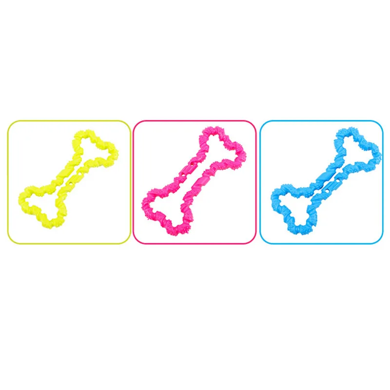 Dog Chew Toys Durable Bone Shape Dog Toys for Aggressive Tug Convex Design animal Outdoor summer Grassland garden AprT6 (2)