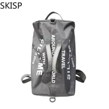 Мужские модные дорожные сумки с надписями, плечевая сумка с принтом, женские спортивные большие рюкзаки, Оксфорд, повседневная сумка для фитнеса, высокое качество