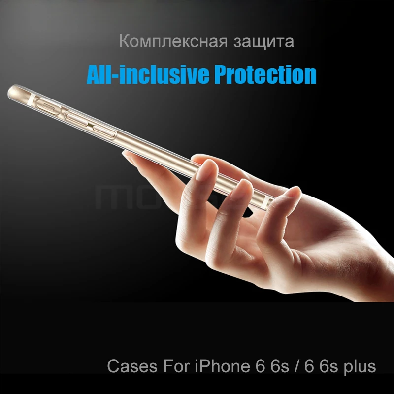 MOUSEMI For iPhone 6 Case Silicone Transparent 6S For iPhone Case Luxury TPU Coque Clear For iPhone 6 6s Plus Phone Cases Cover