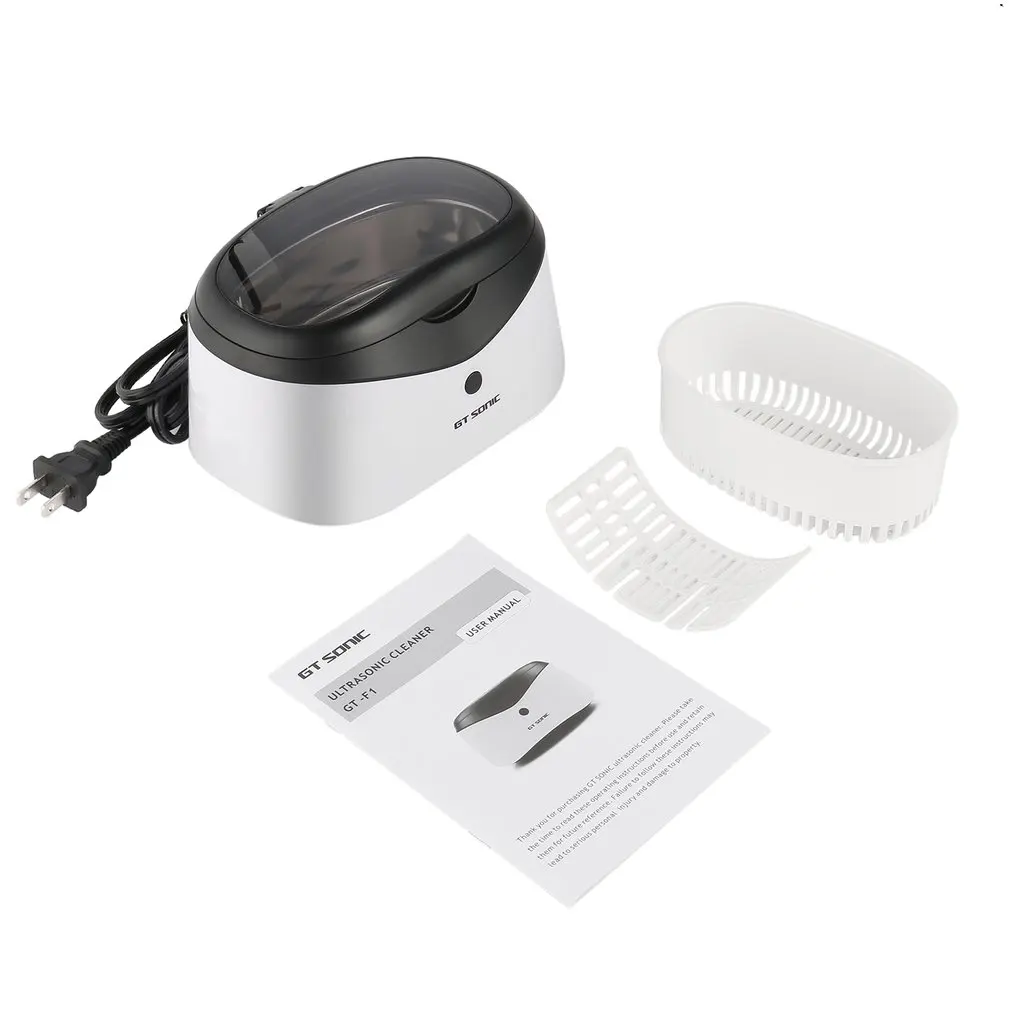 

GTSONIC Stainless Steel Tank 35W Power 600mL Capacity Household Ultrasonic Wave Cleaner Machine Ultrasonic Jewelry Cleaner