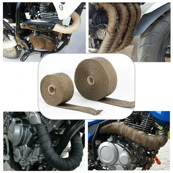

#E672 Motorcycle Exhaust wrap db killer for Exhaust Tubo De Escape Moto Cafe Racer Exhaust Thermal Exhaust Tape Yamaha