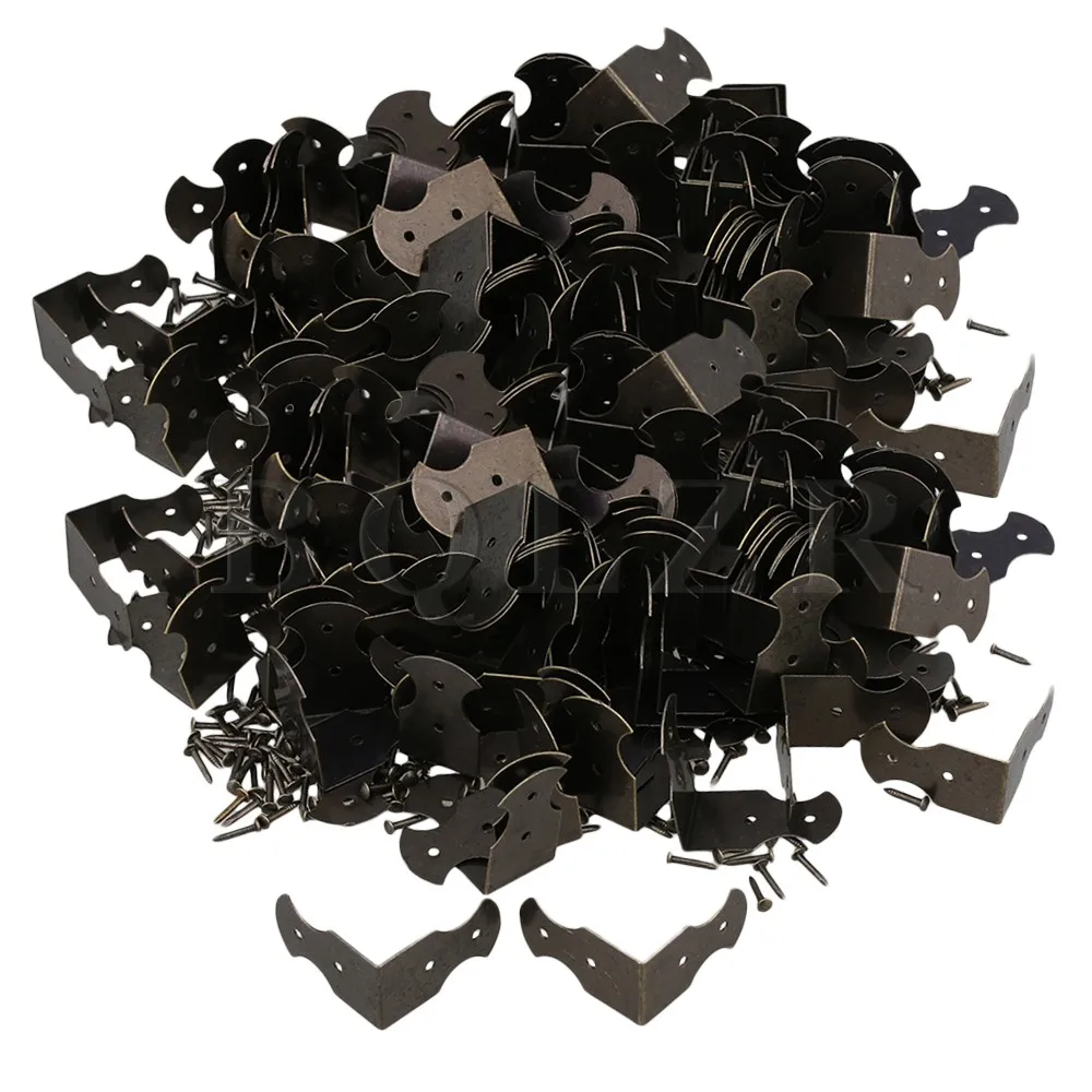 400PCS BQLZR 0.94x0.51inch Small Size Antique Decorative Vintage Box