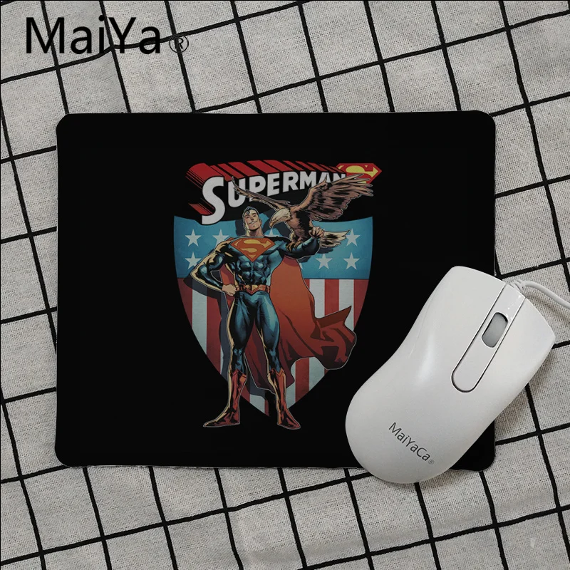 Maiya, высокое качество, DC hero, Супермен, ноутбук, компьютер, коврик для мыши,,, игровой коврик, мышь - Цвет: No Lock Edge25x29cm