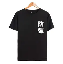 БЦ футболка Для мужчин/Для женщин мода короткий рукав Футболка Человек Лето Хлопок Повседневное футболка Для мужчин/Для женщин BTS K -поп Для