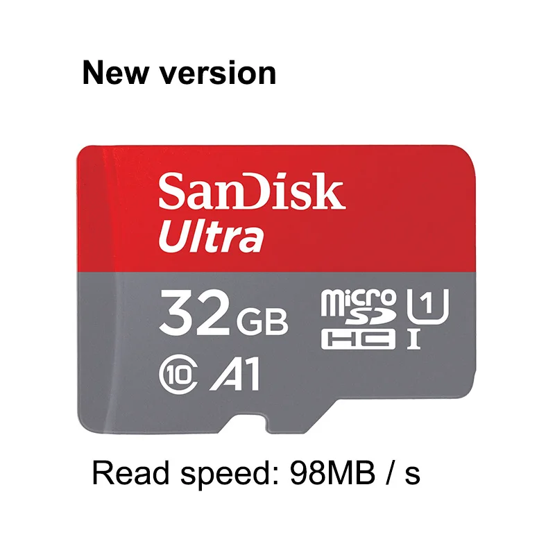 Новая версия двойной флеш-накопитель SanDisk 32 Гб class10 карты памяти 98 МБ/с. ультра micro sd карта, 32 Гб оперативной памяти, 16 Гб встроенной памяти, карты памяти 98 МБ/с. 16 GB TF/микро sd карты - Емкость: 32GB A1