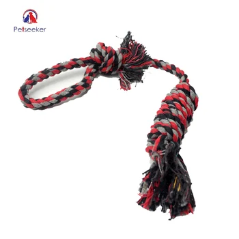 

Petseeker Durable Braided Long Cotton Rope Dogs Toys For Dogs Chewing Training Knot Rope Dog Interactive Toy(color vary)