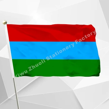 

Russia Karelia Flag 150X90cm (3x5FT) 120g