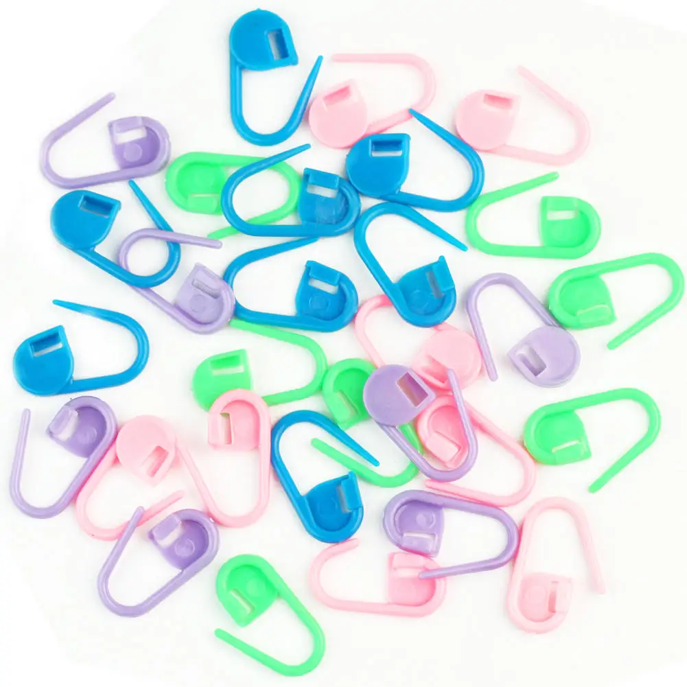 

30pcs Multiple colors Plastic Sewing Needle stitch markers Knitting Crochet Locking Stitch Markers Helper Craft Tools