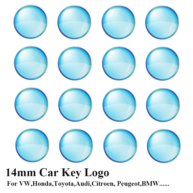 

Free shipping 500pcs Epoxy Resin crystal material car key Emblem badge, KD Remote Car key Epoxy logo