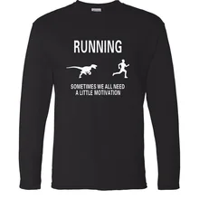 Мотивация Мужская футболка с длинным рукавом Весна Лето Горячая Распродажа хлопок Высокое качество Мужская футболка хип-хоп брендовая одежда